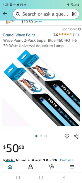 Wave-point 01313 Super Blue 460 Ho T-5 39-watt Universal Aquarium Lamp