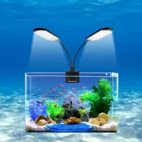 Weaverbird Wvd-us-0042 Double Head Aquarium Fish Tank Light 15w 32 Led Planted C
