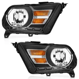 Weelmoto Fdmt-10 Halogen Headlight For 2010-2014 Ford Mustang Not Fit V6 Trim Models Weelmoto Fdmt-10 Halogen Headlight For 2010-2014 Ford Mustang Not Fit V6 Trim Models