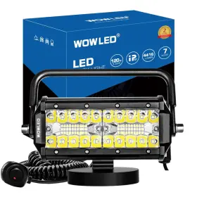 Wfpower B08jhq97c7 Magnetic Led Work Light Bar 48w Combo Beam Pod Base