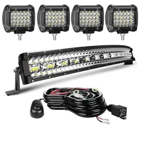 Winbang B0cq87zxy1 Led Light Bar Kits For Truck - 22 Inch 390w 4 Winbang B0cq87zxy1 Led Light Bar Kits For Truck - 22 Inch 390w 4