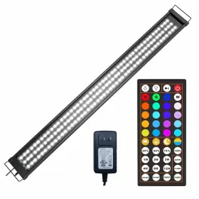 Woino 764283985156 20-30 Inch Rgb Led Aquarium Fish Tank Light With Timer 24/7 Auto On/off