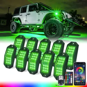 B095WNQCNS XPRITE Jeep Lights Pods Angle Bluetooth Led Kit