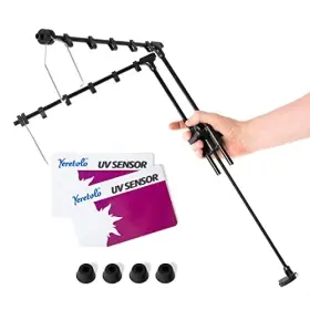 Yeretolo B0bpx69t56 Dual-head Reptile Metal Heat Lamp Stand Adjustable Heating