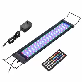 Yescom 23led011-72rgb Aquarium Led Light Remote Control 20 Colors Lamp Dimmer Timer Marine Fish Tank
