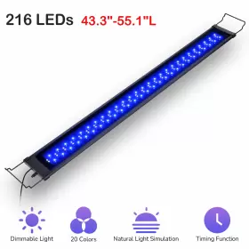 Yescom 23led013-144rgb Aquarium Light 144 Led Freshwater Remote Timer For 43-55 Inch Fish Tank Full Spec