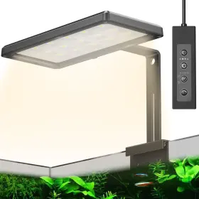 Zeonve 799257845570 38w 24/7 Rgbw Fish Tank Light Clip On Aquarium Led Auto Sunrise-daylig