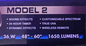Zoo Med Ae2-24 Aquaeffects Led M 2 Aquarium Light / 1650 Lumens 48 Inch -60