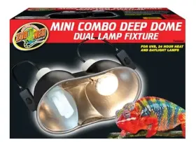 Zoo Med B01csabdyq Combo Mini Deep Dome Clamp Lamp Fixture For Reptile Terrariums