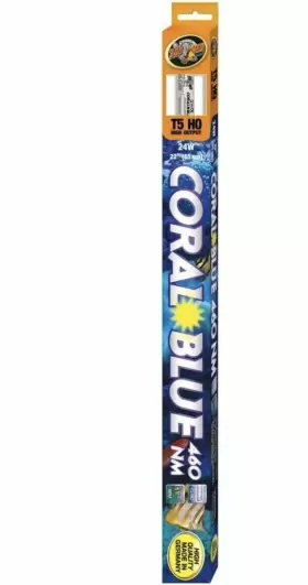 Zoo Med Cb5-24 Coral Blue 22 Inch Aquarium Fluorescent Light Bulb 24 Watt T5 Ho High Output