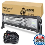 Willpower 22 Led Work Light Bar Triple Row 270w Spot Flood Combo Beam Off Road. Fixed Price $80.90.