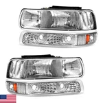 As Headlight Assembly Compatible 1999 2000 2001 2002 Chevy Silverado 1500. Fixed Price $126.33.