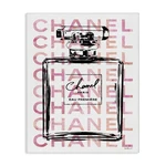 Stupell Industries Glam Perfume Bottle Words Pink Black Stretched Canvas Wall. Fixed Price $39.03.