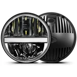 Uni-shine 7-inch Led Headlights - With Amber Turn Signal White X4pro (2pcs). Fixed Price $138.89.
