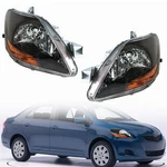 Lablt Headlights Replacement For 2007-2011 Yaris Sedan Black Housing Projector. Fixed Price $151.71.