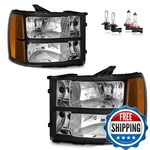 Vizotae Headlights For 2007-2013 Gmc Sierra 1500/2007-2014 2500 Hd 3500. Fixed Price $147.20.