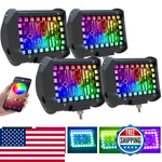 Aslong 4pcs 4 Inch Led Pods Flood Work Light Bar Multi-color Chasing Rgb Halo. Fixed Price $113.04.