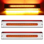 Partsam 2pcs 12 Double Face Stop Turn Tail Light Bar Chrome Side Marker. Fixed Price $85.46.