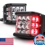 Povtor Dual Side Shooter Led Pod Lights 4 Inch Light Pods Drl Red. Fixed Price $63.56.