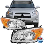 Aresparts Pair Headlights Assembly North American Built Model For 2009 2010. Fixed Price $165.96.