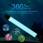 Aquarium Uv-c Clean Light Submersible Waterproof Water Lamp For Fish Tank. Fixed Price $12.34.