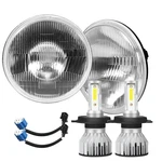 Ihnzcb H4/9003 Led Headlight Bulbs 7 Inch H6024 Glass Round. Fixed Price $160.45.