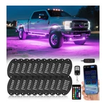 Lpnsadk9 20 Pods Segmented Alloy Rgb Led Rock Lights For Semi Trucks Trailer. Fixed Price $204.38.