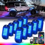 Xprite Bluetooth Rgb Led Rock Lights Kit Multicolor Neon Accent Music Flashing. Fixed Price $113.43.